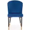 Szék K446 Velvet/Fém Gránát,6