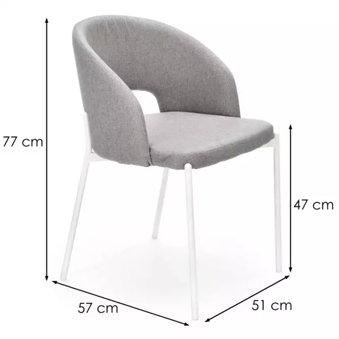 Szék K486 Szövet/Fém szürke