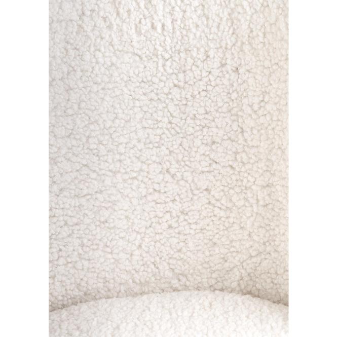 Szék K474 Boucle/Króm Krém/Aranysárga