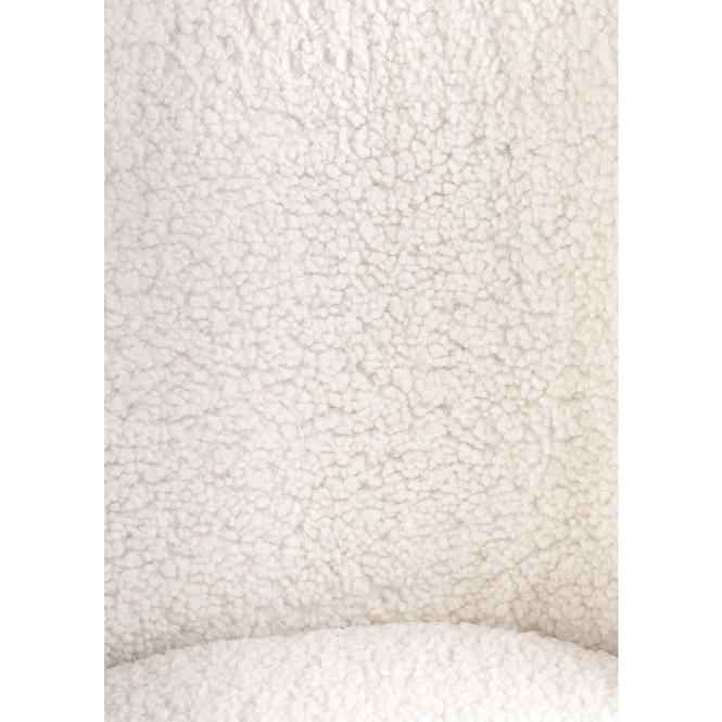 Szék K474 Boucle/Króm Krém/Aranysárga