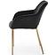 Szék K306 Velvet/Króm fekete/Aranysárga,10