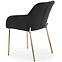 Szék K306 Velvet/Króm fekete/Aranysárga,11