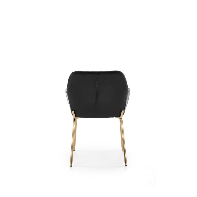 Szék K306 Velvet/Króm fekete/Aranysárga,12