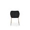 Szék K306 Velvet/Króm fekete/Aranysárga,12