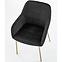 Szék K306 Velvet/Króm fekete/Aranysárga,5