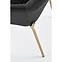 Szék K306 Velvet/Króm fekete/Aranysárga,6