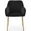 Szék K306 Velvet/Króm fekete/Aranysárga,9