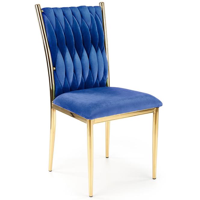 Szék K436 Velvet/Króm Gránát/Aranysárga