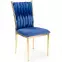 Szék K436 Velvet/Króm Gránát/Aranysárga