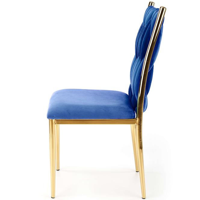Szék K436 Velvet/Króm Gránát/Aranysárga