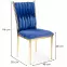 Szék K436 Velvet/Króm Gránát/Aranysárga,2