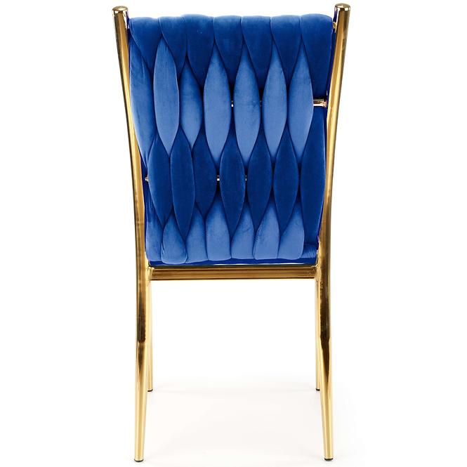 Szék K436 Velvet/Króm Gránát/Aranysárga