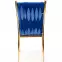 Szék K436 Velvet/Króm Gránát/Aranysárga,3