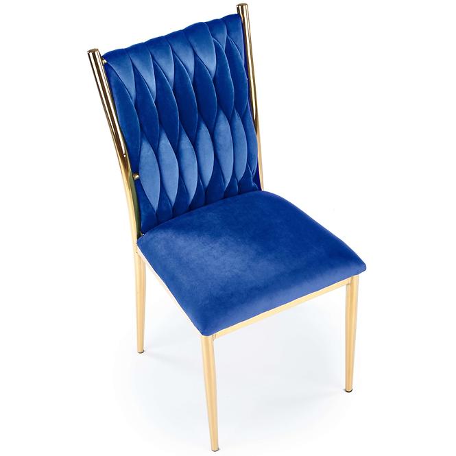 Szék K436 Velvet/Króm Gránát/Aranysárga