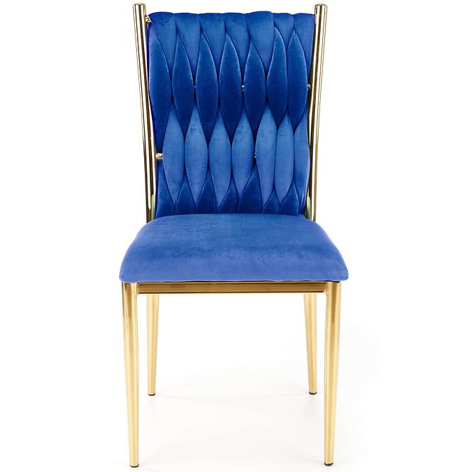 Szék K436 Velvet/Króm Gránát/Aranysárga