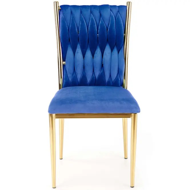 Szék K436 Velvet/Króm Gránát/Aranysárga,5
