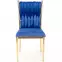 Szék K436 Velvet/Króm Gránát/Aranysárga,5
