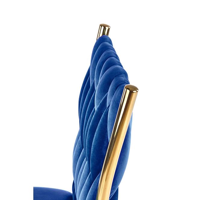 Szék K436 Velvet/Króm Gránát/Aranysárga