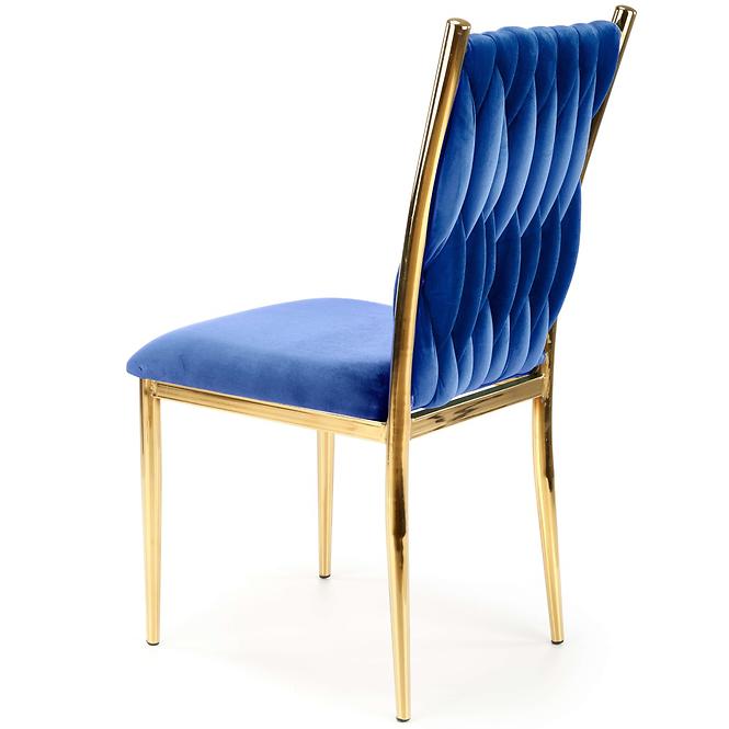 Szék K436 Velvet/Króm Gránát/Aranysárga