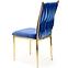 Szék K436 Velvet/Króm Gránát/Aranysárga,9