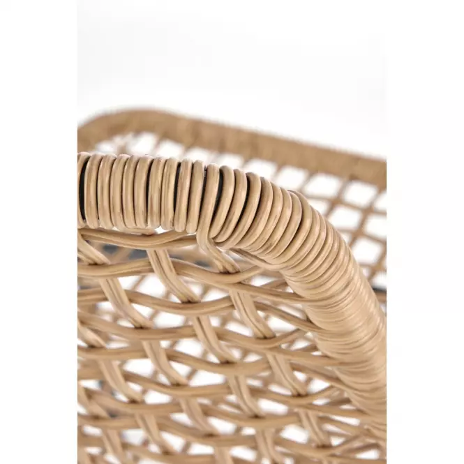 Szék K457 Rattan/Fém Natural/fekete
