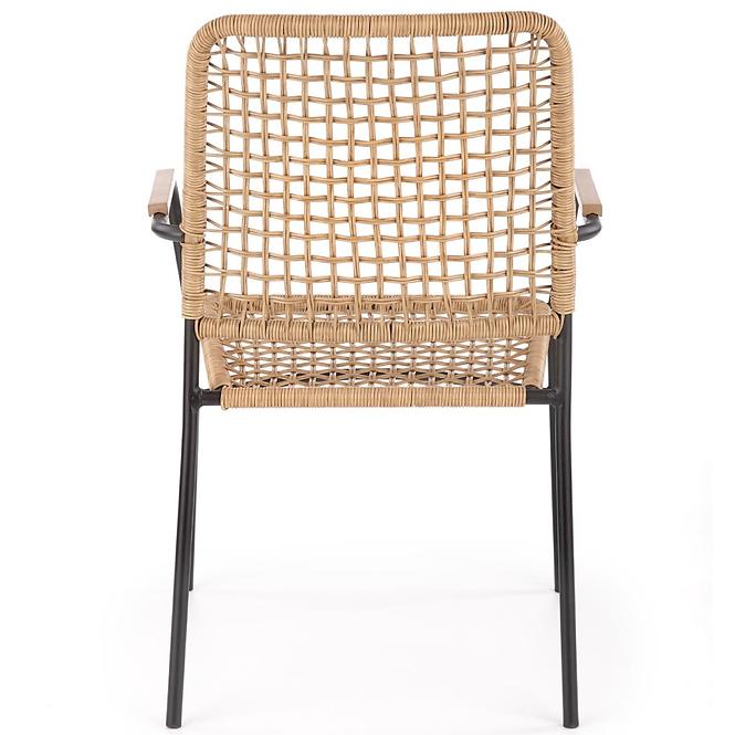 Szék K457 Rattan/Fém Natural/fekete