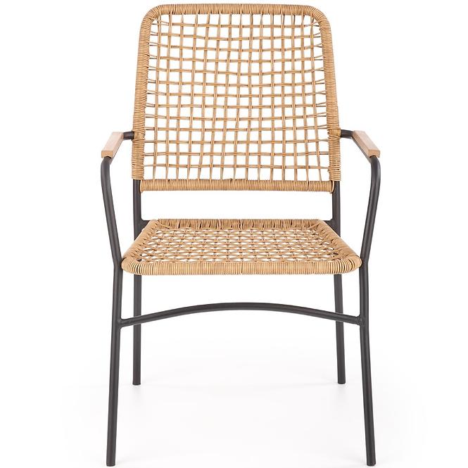 Szék K457 Rattan/Fém Natural/fekete