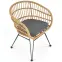 Szék K456 Rattan/Szövet/Fém Natural/szürke,7