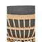 Szék K456 Rattan/Szövet/Fém Natural/szürke,8