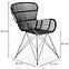 Szék K335 Rattan/Fém fekete,2