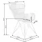 Szék K335 Rattan/Fém fekete,3