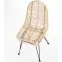 Szék K337 Rattan/Fém Natural,4