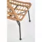Szék K401 Rattan/Szövet/Fém Natural/fekete,10