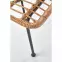 Szék K401 Rattan/Szövet/Fém Natural/fekete,9