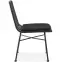 Szék K401 Rattan/Szövet/Fém fekete/szürke,4
