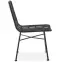 Szék K401 Rattan/Szövet/Fém fekete/szürke,5