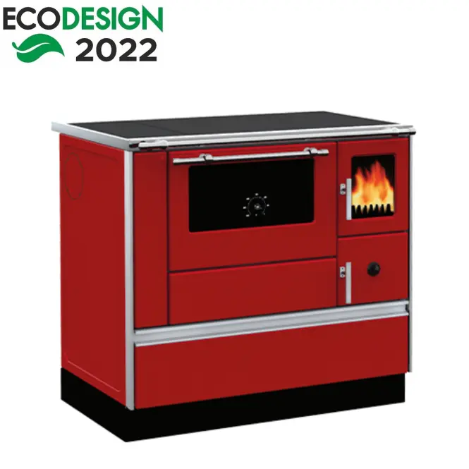 Tűzhely Dominant 90 piros 7,6 kW balos