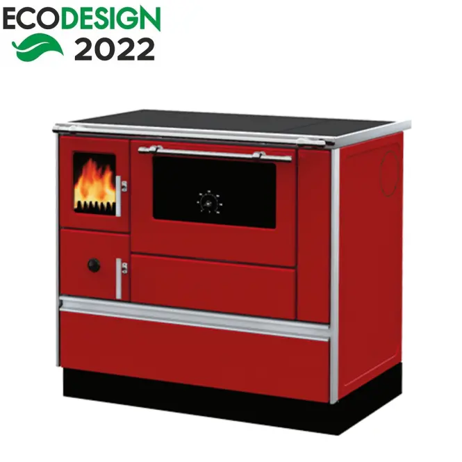 Tűzhely Dominant 90 piros 7,6 kW jobb