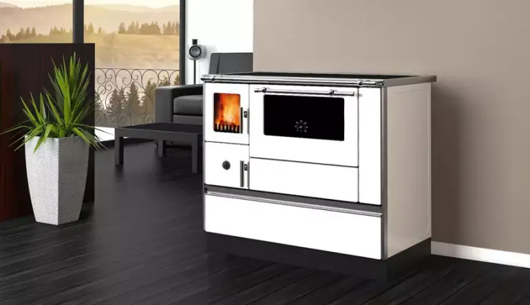 Tűzhely Dominant 90 piros 7,6 kW jobb