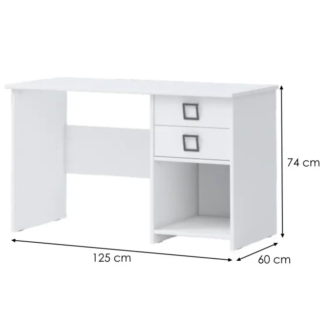 Íróasztal Kiki KS6-BE/KI-15 white/white,2