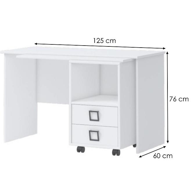 Íróasztal Kiki RS-BE/KI-15 white/white,2