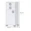 Komód 1D2S Kiki OR12-BE/KI-15 white/white,2