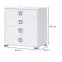 Komód Kiki F4-BE/KI-15 white/white,2