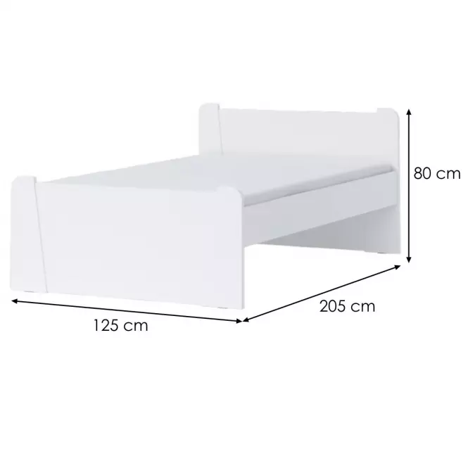 Ágy Kiki KR120-BE/KI white