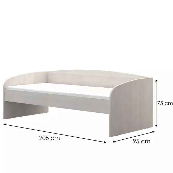 Ágy JOY-KR90 polar pine/mango/lime/torquise