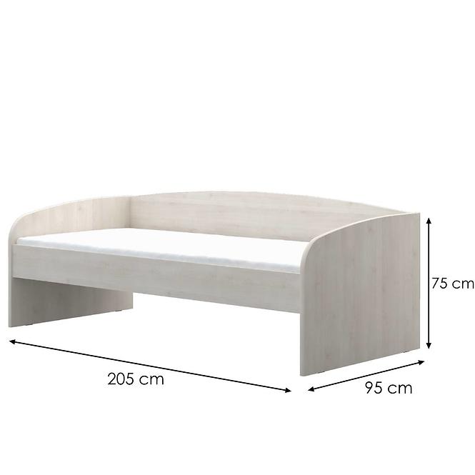 Ágy JOY-KR90 polar pine/mango/lime/torquise
