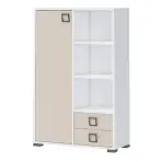 Könyvszekrény Kiki K12-BE/KI-01 white/sand