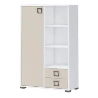 Könyvszekrény Kiki K12-BE/KI-01 white/sand