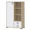 Könyvszekrény Kiki K12-BK/KI-15 beech/white