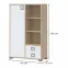 Könyvszekrény Kiki K12-BK/KI-15 beech/white,2
